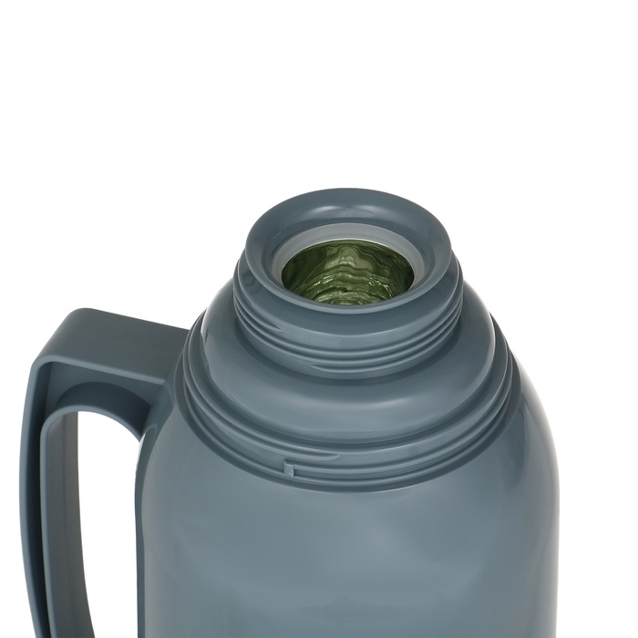 Термос 1.7 л, со стеклянной колбой, сохраняет тепло 14 ч, 14 х 34 см, серый