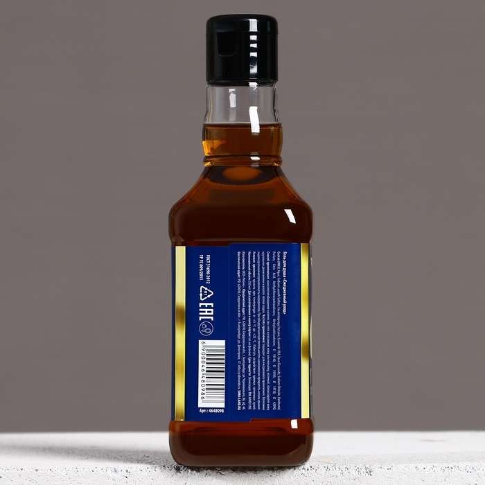 Гель для душа во флаконе виски &laquo;Богатства&raquo;, 250 мл, аромат древесных и пряных нот, Новый Год