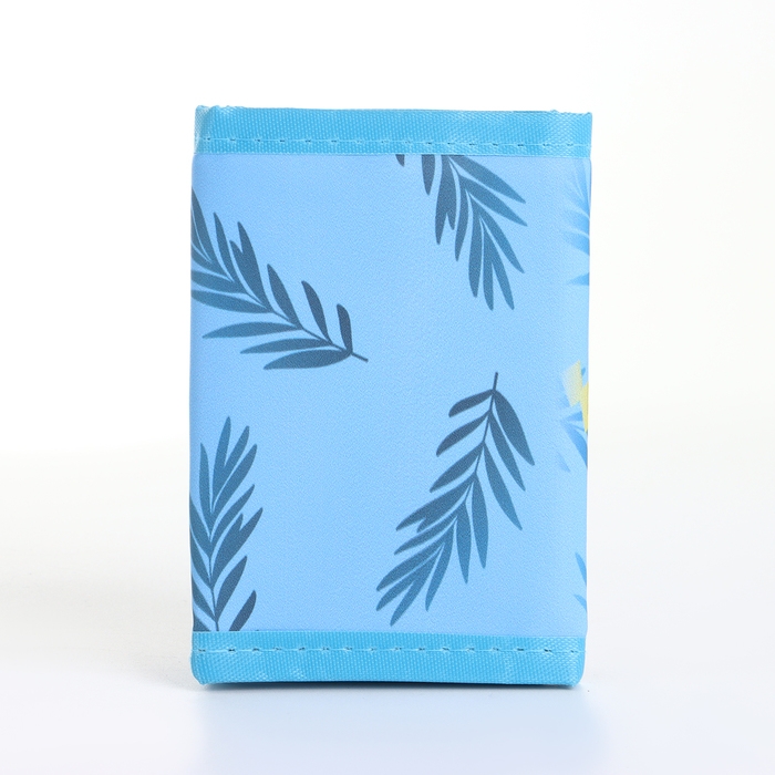 Кошелёк детский на липучке &laquo;Выбражулька&raquo;, цвет голубой