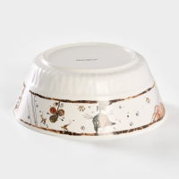 Салатник фарфоровый &laquo;Коты-аристократы&raquo;, 1 л, d=18 см, цвет белый