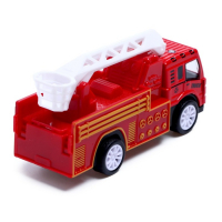 Набор металлических машин &laquo;Пожарная бригада&raquo;, инерция, 3 штуки