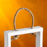 Кашпо деревянное 18&times;5&times;40 см с 3 колбами 15 см "Рамка Экстра", ручка, белый Дарим Красиво