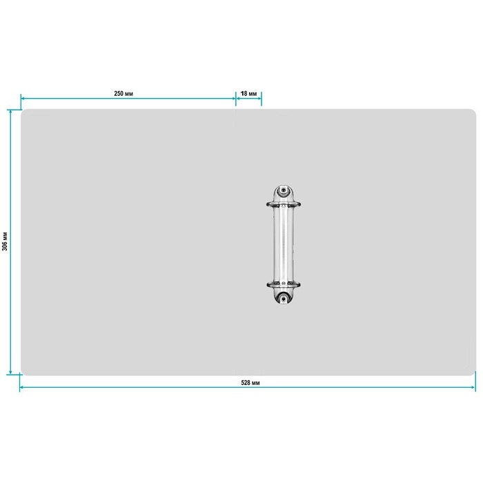 Папка на 2 кольцах А4, Calligrata, 18 мм, 500 мкм, белая
