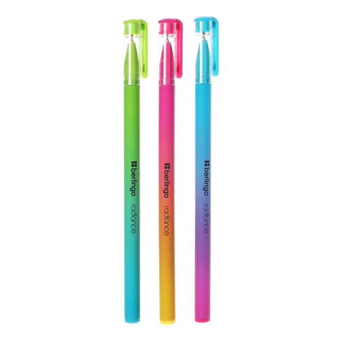 Ручка шариковая Berlingo "Radiance", 0,7мм, синяя, корпус микс