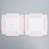 Коробка подарочная для цветов с вазой и PVC окнами складная, упаковка, &laquo;Сердца&raquo;, 23 х 30 х 23 см