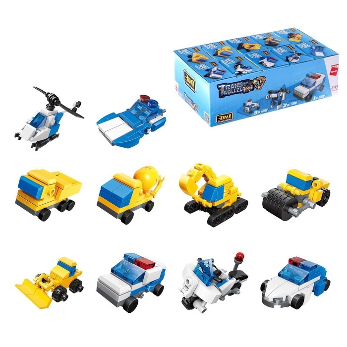 Конструктор &laquo;Транспорт&raquo;, 10 видов, МИКС