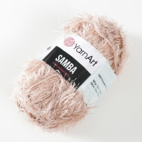 Пряжа "Samba" 100% полиэстер 150м/100гр (04 бежевый)