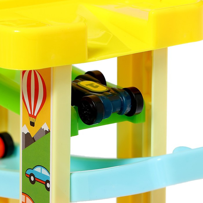 Автотрек развивающий &laquo;Гонки по склону&raquo;, в комплекте 8 машинок