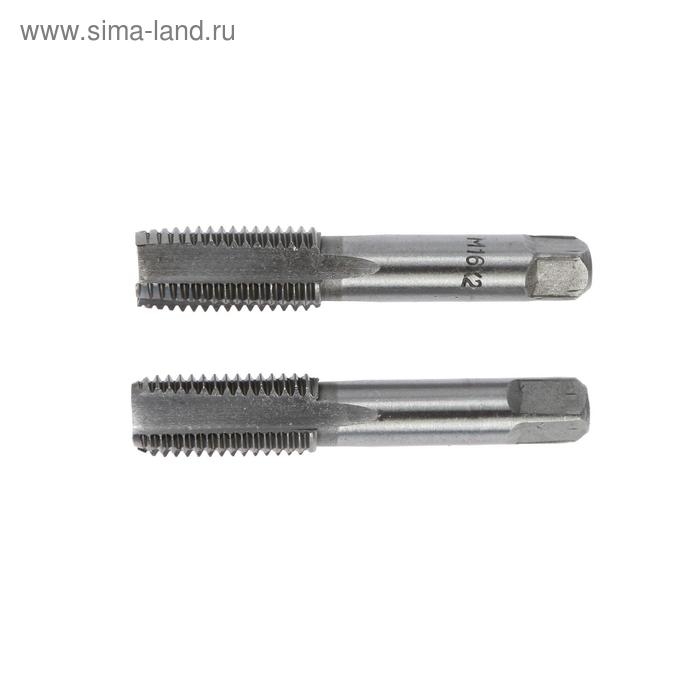 Метчики метрические ручные ТУНДРА, М16 х 2 мм, комплект из 2 шт.