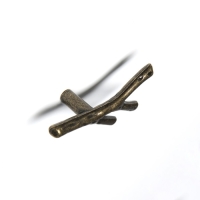 Ручка кнопка CAPPIO "Ветка", цвет старинная бронза