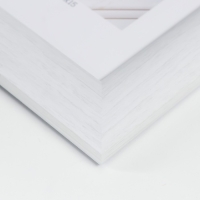 Фоторамка пластик "МИРАМ" 10х15 см 647261-4, белый (пластиковый экран)