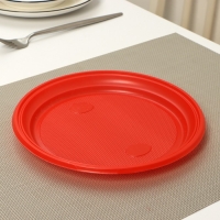 Набор пластиковой одноразовой посуды на 3 персоны Не ЗАБЫЛИ! &laquo;Светофор&raquo;, цвет МИКС