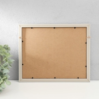 Фоторамка пластик, текстиль на 2 фото "Рассвет" с прищепками, белый 27,7х23 см