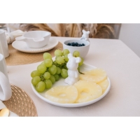 Тарелка керамическая Доляна &laquo;Мишка Отто&raquo;, 20,5&times;9 см, цвет белый