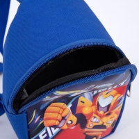 Сумка детская для мальчика через плечо &laquo;Роботы&raquo; 8 см х 13 см х 17 см