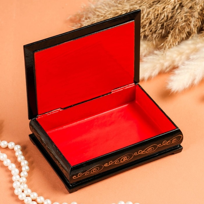 Шкатулка &laquo;Мишки в лесу&raquo;, 10&times;14 см, лаковая миниатюра