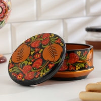 Коробка &laquo;Ягодка&raquo;, большая, 12-13&times;9-10 см, хохлома