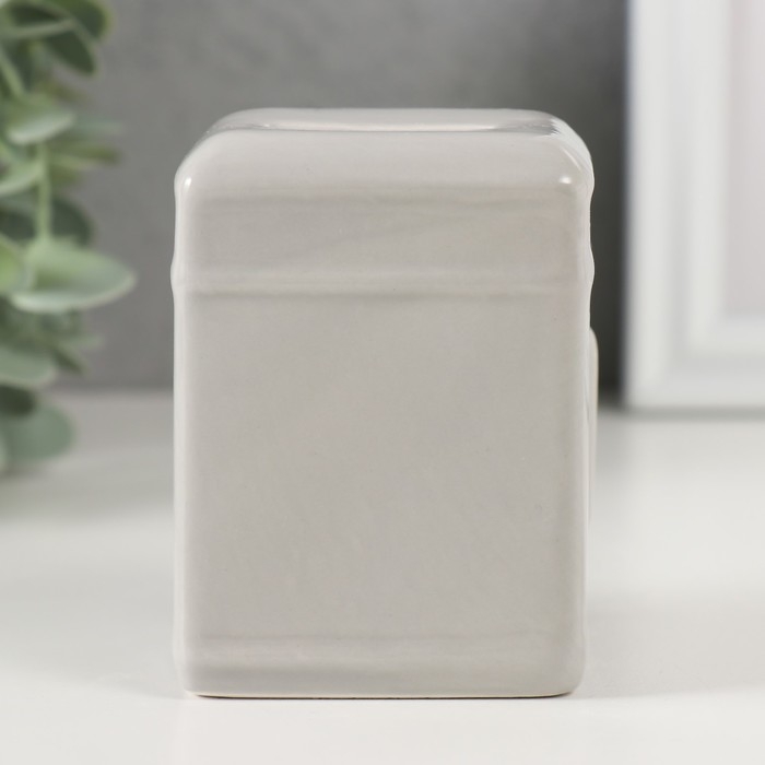 Копилка керамика "Стальной сейф" 6,2х5,5х8,8 см