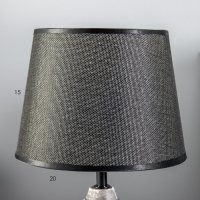 Настольная лампа "Ева" Е14 40Вт черный 20х20х33см RISALUX