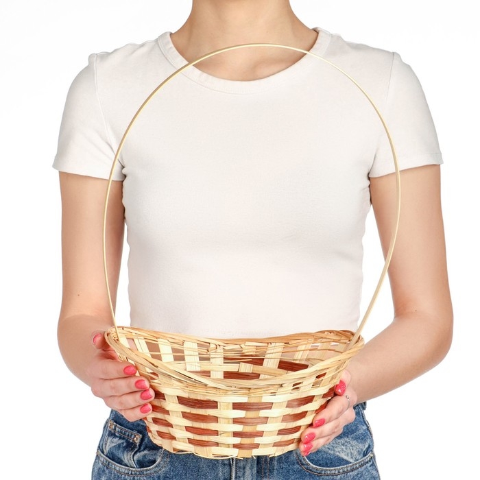 Корзина плетеная &laquo;Ладья&raquo;, 24&times;17&times;8 см, бамбук