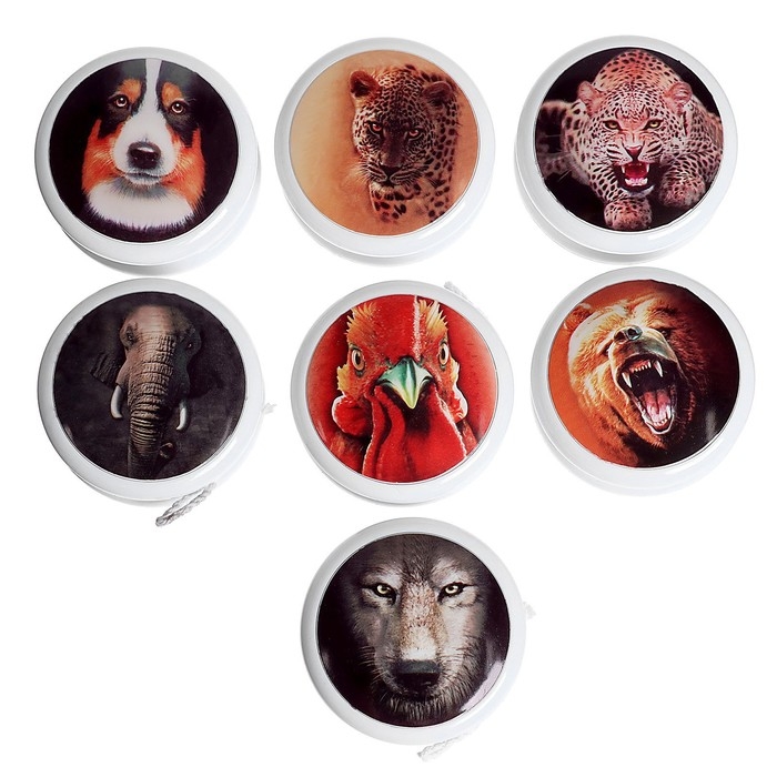 Йо-Йо &laquo;Животные&raquo;, световой, цвета МИКС, в шоубоксе