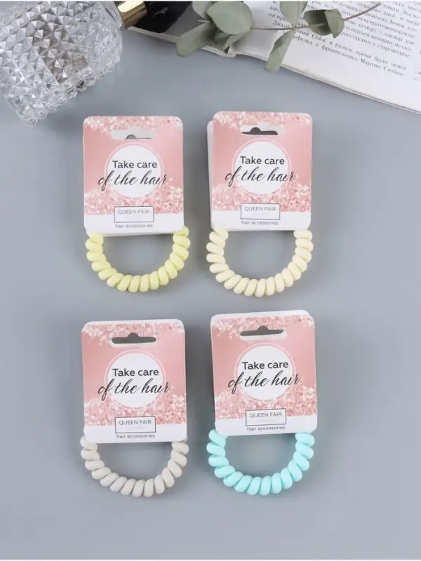 Резинка для волос пружинка &laquo;Матовая&raquo;, МИКС