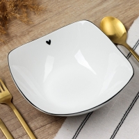 Глубокая тарелка керамическая &laquo;С любовью&raquo;, 17.5 х 17.5 х 5.5 см, 500 мл