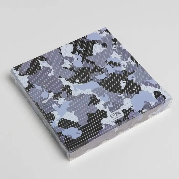 Коробка для печенья, кондитерская упаковка с пластиковой крышкой, &laquo;23 февраля&raquo;, 21 х21 х 3 см