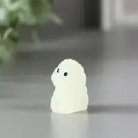 Сувенир полистоун флюоресцентный "Терьерчики" набор 4 шт 2х2,7х3 см