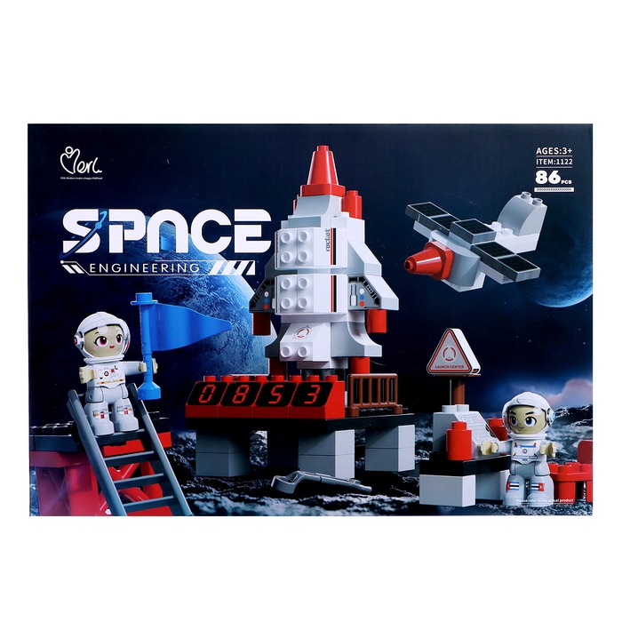 Конструктор &laquo;Большие Блоки. Космос&raquo;, 86 деталей