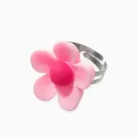 Набор детских украшений "Выбражулька" цветок, 4 предмета: клипсы, кольцо, бусы, браслет