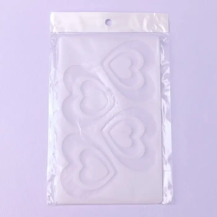 Форма для шоколада &laquo;Сердцем к сердцу&raquo;, силикон, 4 ячейки, 19&times;11.5&times;0.3 см, прозрачная