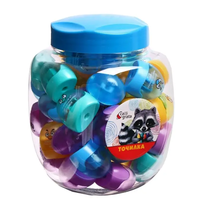 Точилка с контейнером &laquo;Конус&raquo;, МИКС