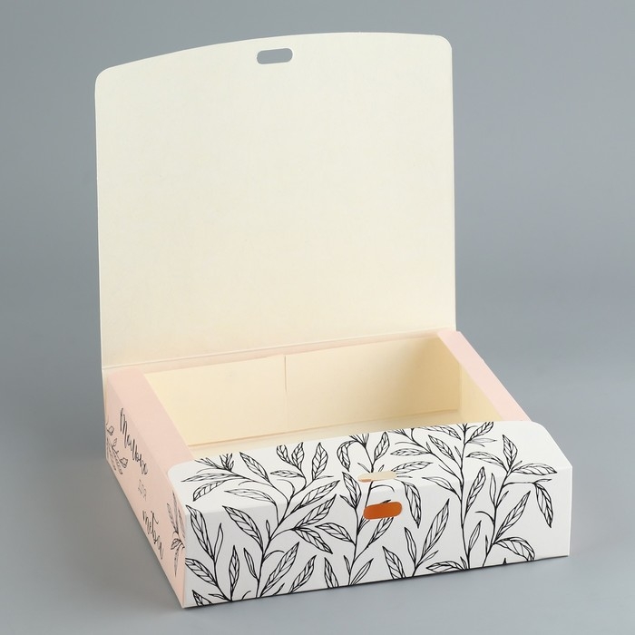 Коробка подарочная, упаковка, &laquo;Только для тебя&raquo;, 20 х 18 х 5 см, БЕЗ ЛЕНТЫ