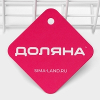 Корзина на липучках Доляна, 28,5&times;12&times;11,5 см, цвет белый