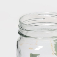 Набор банок стеклянных Доляна &laquo;Свежий бриз&raquo;, 2 предмета: 2 банки с крышками и трубочками 450 мл