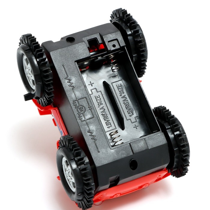 Машина-перевёртыш &laquo;Безумный гонщик&raquo;, работает от батареек, световые эффекты, цвета МИКС