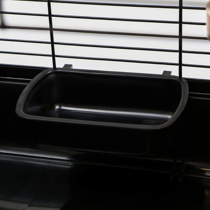 Клетка для грызунов "Пижон", с наполнением 47 х 30 х 27 см, чёрная