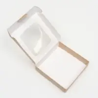 Коробка самосборная, крафт, 13&times;13&times;3 см