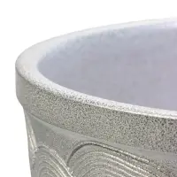 Горшок цветочный с поддоном 7,5 л, керамика "Узор" (М)