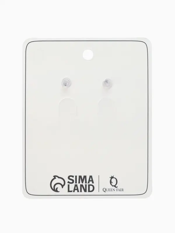 Серьги "Сердце блестка", цвет сиреневый с паталью серебро