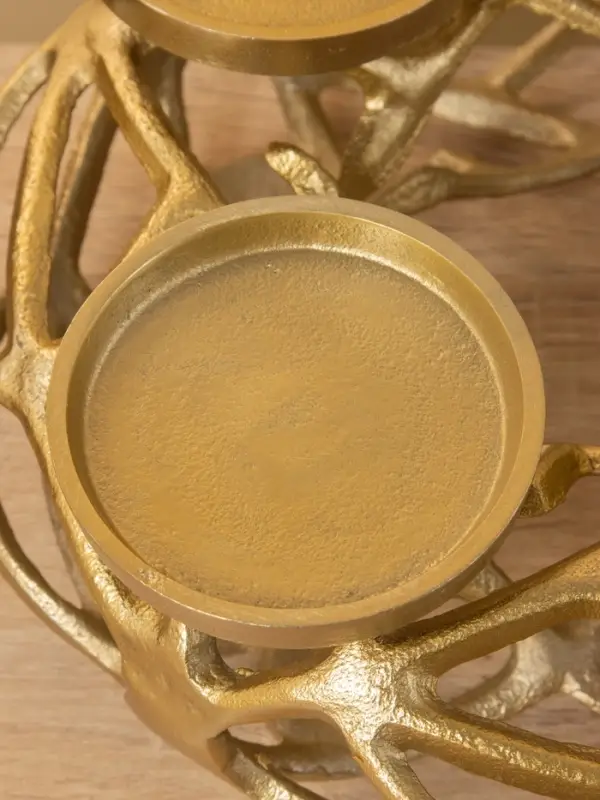 Подсвечник на 4 свечи &laquo;Венок Сплетение&raquo;, 29&times;29&times;11 см, алюминий