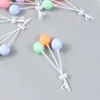 Декор для творчества пластик "Связка воздушных шаров" 3 шт 12,5 см