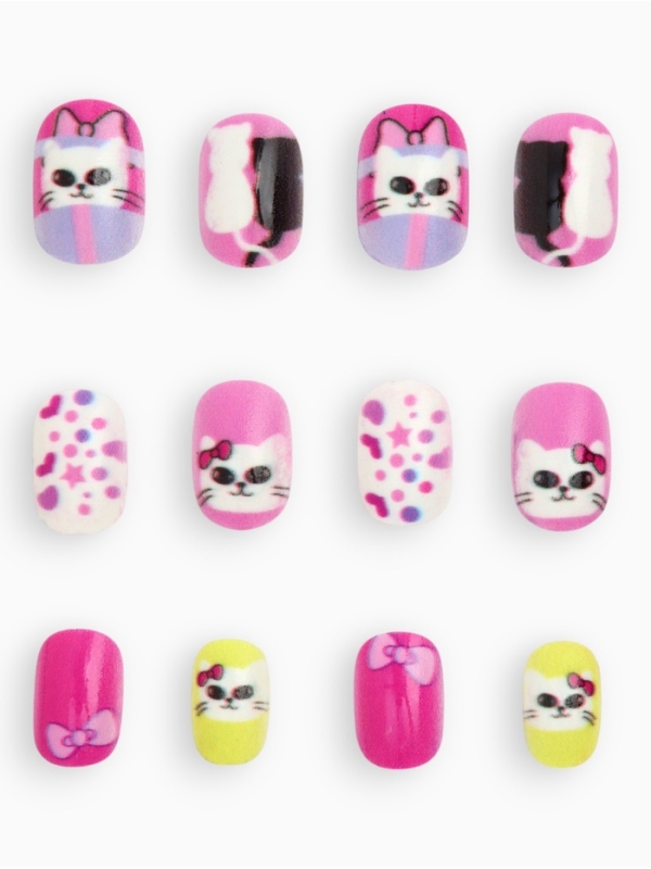 Детские накладные ногти "Мягкие лапки"", 12 шт