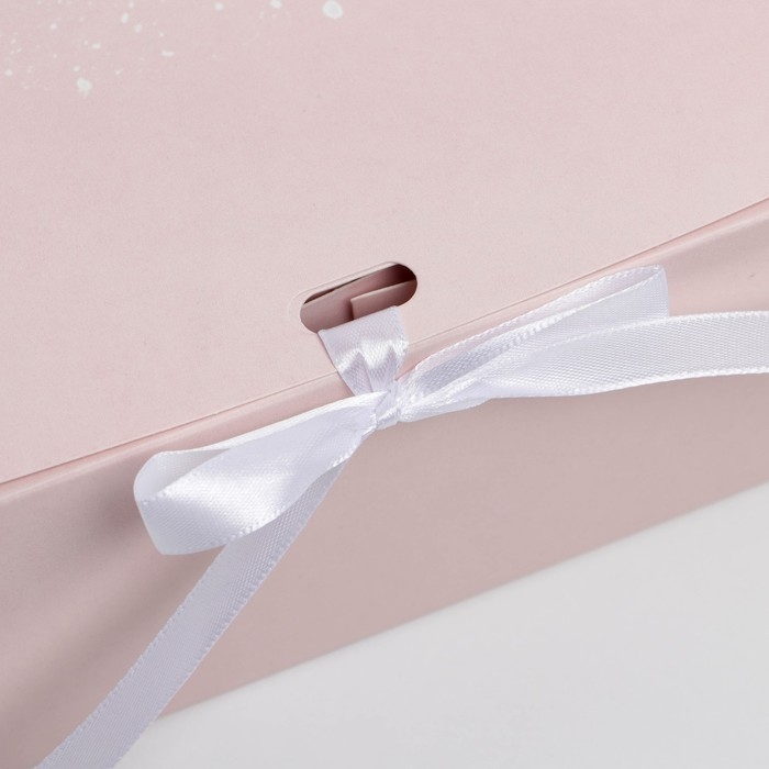 Коробка подарочная новогодняя складная двухсторонняя &laquo;Розовый Новый год&raquo;, 31 х 24.5 х 8 см, Новый год