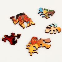 Пазлы деревянные фигурные &laquo;Призрачный мираж&raquo; с кулоном на руку, 126 элементов