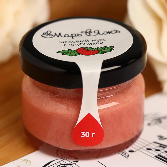 Медовый мусс &laquo;Марь&Яжъ&raquo;, с клубникой, 30 г