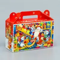 Подарочная новогодняя коробка &laquo;Сияние праздника&raquo; , подарочек малый 17.5&times;7&times;10.5 см