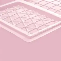 Форма для шоколада &laquo;Плитка&raquo;, пластик, 26.8&times;21&times;1 см, 2 ячейки 17&times;10 см, прозрачная