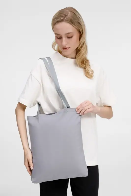 Шопер B4, серый с серыми ручками